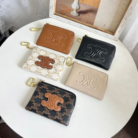 Celine genuine leather luxury zippered coin purse-5775  